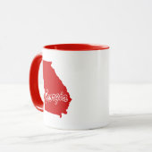 État De Géorgie En Forme De Mug Rouge (Devant gauche)
