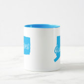 État De La Mug De Forme Connecticut (Centre)