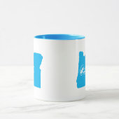 État De La Mug De Forme De L'Oregon (Centre)