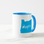 État De La Mug De Forme De L'Oregon (Devant droit)