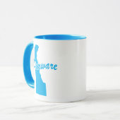 État De La Mug De Forme Du Delaware (Devant gauche)