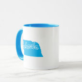 État De La Mug En Forme De Nebraska (Devant gauche)