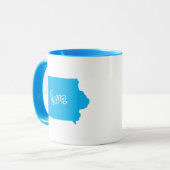 État De La Mug En Forme D'Iowa (Devant gauche)