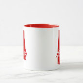 État De L'Alabama En Forme De Mug Rouge (Centre)