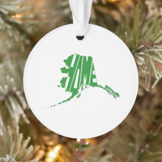 État de l'Alaska Forme Accueil Mot vert