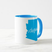 État De L'Arizona Forme Mug (Devant droit)