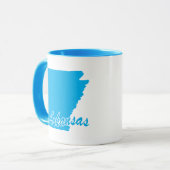 État De L'Arkansas Forme Mug (Devant gauche)