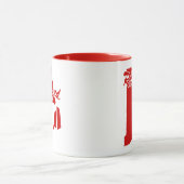 État De L'Île De Rhode Forme Mug Rouge (Centre)