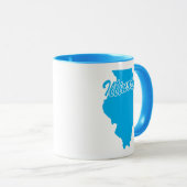 État De L'Illinois En Forme De Mug (Devant droit)