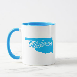 État De L'Oklahoma Forme De Mug