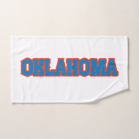 État De L'Oklahoma Pride Personnalisé (Serviette à main)
