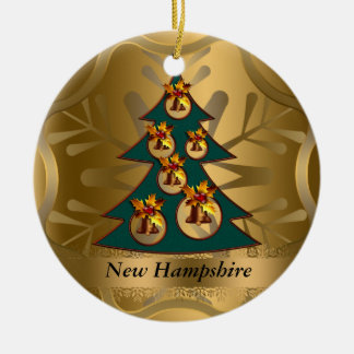 État de New Hampshire Ornement de Noël