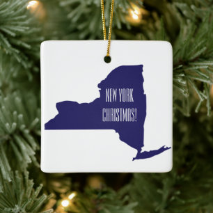 État de New York - Ornement de Noël personnalisé