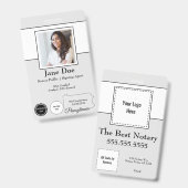 État de Pennsylvanie Notaire Public Badge QR Code (Recto et verso)