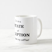 État de tasse de café d'exception (Devant droit)