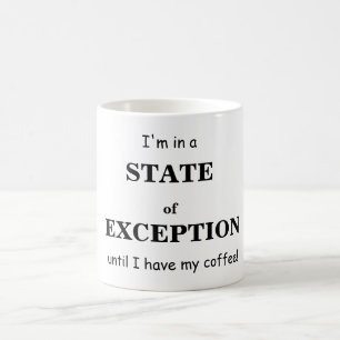 État de tasse de café d'exception