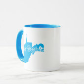 État De Virginie Occidentale En Forme De Mug (Devant gauche)