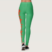 État de Wyoming Flower Indian Paintbrush Leggings (Dos)