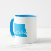 État Du Dakota Du Nord Forme De Mug (Devant gauche)
