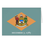 État du drapeau du Delaware (Devant Horizontal)
