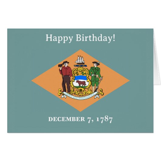 État du drapeau du Delaware (Devant Horizontal)