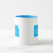 État Du Kansas Forme La Mug (Centre)