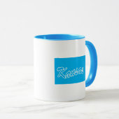 État Du Kansas Forme La Mug (Devant droit)