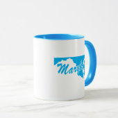 État Du Maryland En Forme De Mug (Devant droit)
