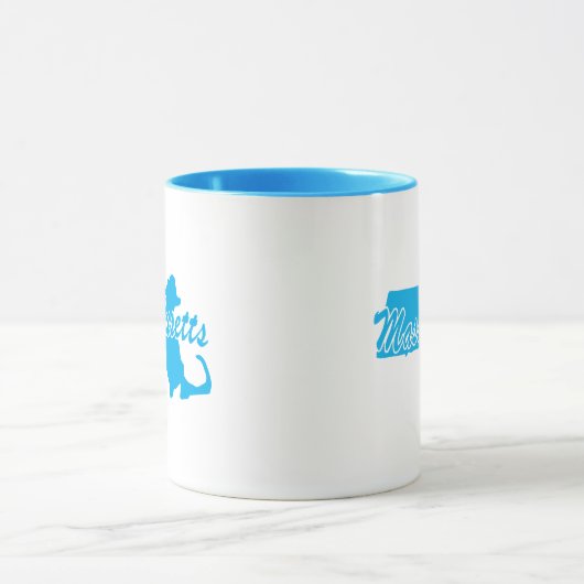 État Du Massachusetts Forme De Mug (Centre)