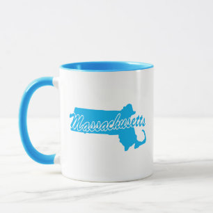 État Du Massachusetts Forme De Mug