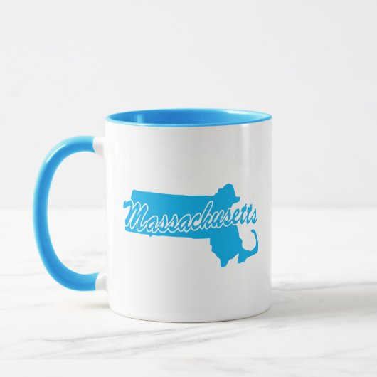 État Du Massachusetts Forme De Mug (Gauche)