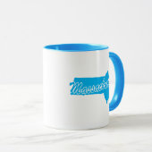 État Du Massachusetts Forme De Mug (Devant droit)