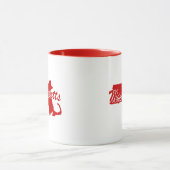 État Du Massachusetts Forme Mug Rouge (Centre)