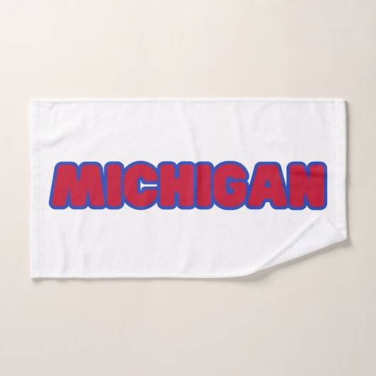 État Du Michigan Fierté Personnalisé (Serviette à main)