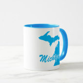 État Du Michigan Forme Mug (Devant droit)