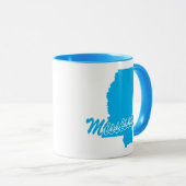 État Du Mississippi Forme De Mug (Devant droit)