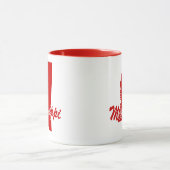 État du Mississippi Forme Mug Rouge (Centre)