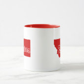 État Du Montana En Forme De Mug Rouge (Centre)