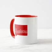 État Du Montana En Forme De Mug Rouge (Devant gauche)