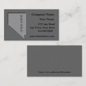 État du Nevada Carte de visite aspect pierre sculp (Devant / Derrière)