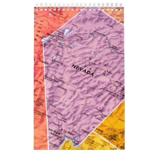 État Du Nevada Collection Calendrier Mur (Protection)