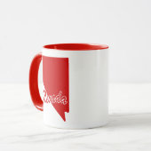 État Du Nevada En Forme De Mug Rouge (Devant gauche)