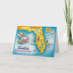 État du soleil - Carte de Floride