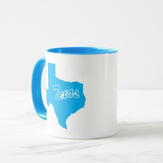 État Du Texas Forme Mug (Devant gauche)