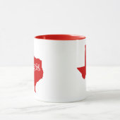 État Du Texas Forme Mug Rouge (Centre)