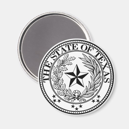 État du Texas Magnet White (Recto/Verso)