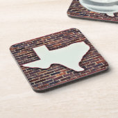 État du Texas sur un ensemble de Dessous de verre  (Côté gauche)