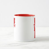 État Du Vermont En Forme De Mug Rouge (Centre)