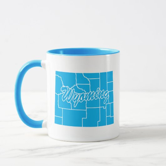 État Du Wyoming Forme Mug (Gauche)
