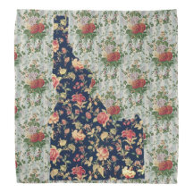 Etat Floral Idaho Bandana Deux Tons De Haut Contrô